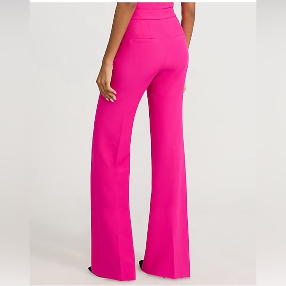 NWT Express Editor Studio Stretch Twill High Waisted Flare Trouser - Picture 2 of 6